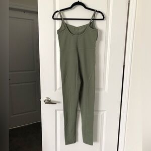 BNWT Aritzia Divinity Jumpsuit in Butter Sage - Medium